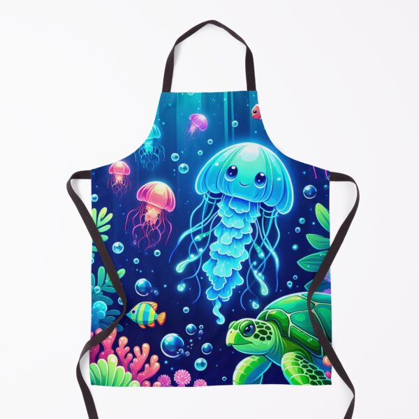 Item preview, Vibrant Ocean Fantasy with Jellyfish and Turtles designed and sold by Taans-Creation.