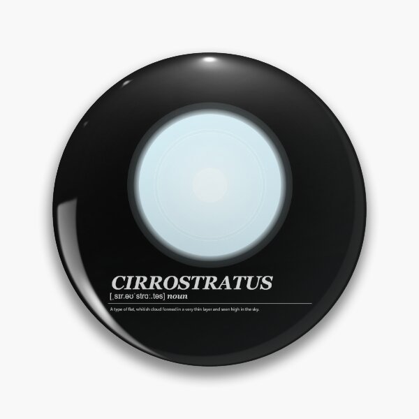 Item preview, Cirrostratus cloud illustration with meaning white text designed and sold by Athicha44.