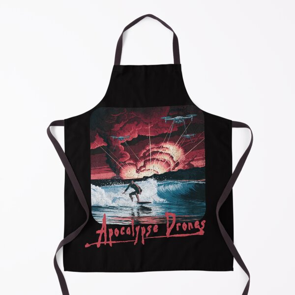 Item preview, Apocalypse Drones Surfer Scene with Explosions and Sci-Fi Drones designed and sold by CoolCrazyQuirky.