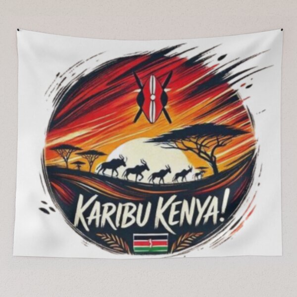 Item preview, Karibu Kenya Logo designed and sold by Shs-Kenya.