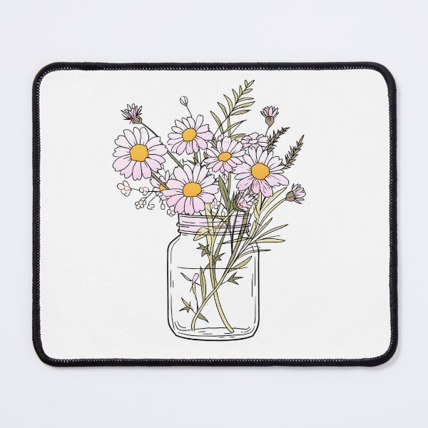 Item preview, Mason jar with flowers designed and sold by xiao xuans.