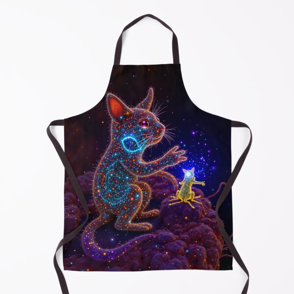 Item preview, Cosmic Cat and Galactic Mouse Encounter designed and sold by ArtVibesX.