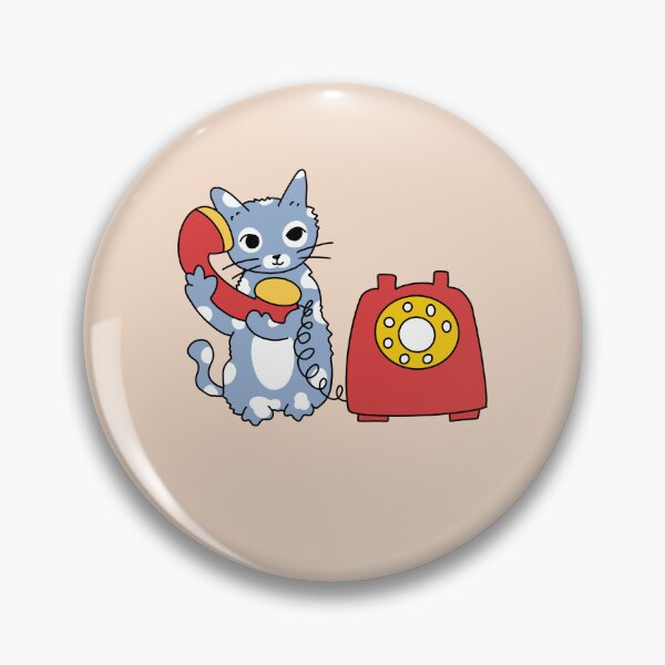 Item preview, Blue Cat calling in a phone  designed and sold by Gowthamsahi.