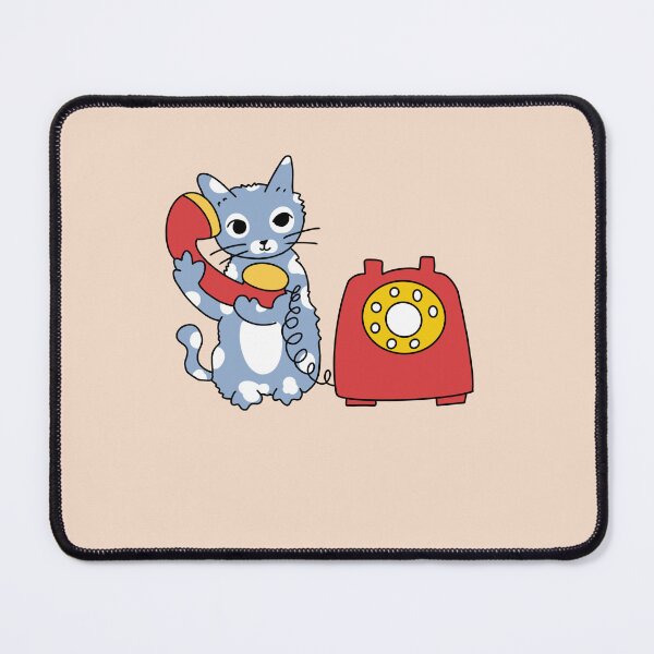 Item preview, Blue Cat calling in a phone  designed and sold by Gowthamsahi.