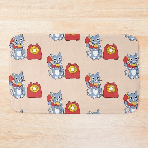 Item preview, Blue Cat calling in a phone  designed and sold by Gowthamsahi.