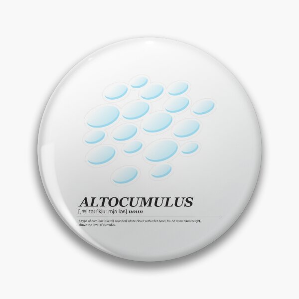 Item preview, Altocumulus cloud illustration with meaning black text designed and sold by Athicha44.