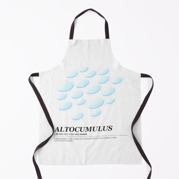 Item preview, Altocumulus cloud illustration with meaning black text designed and sold by Athicha44.