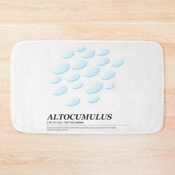 Item preview, Altocumulus cloud illustration with meaning black text designed and sold by Athicha44.