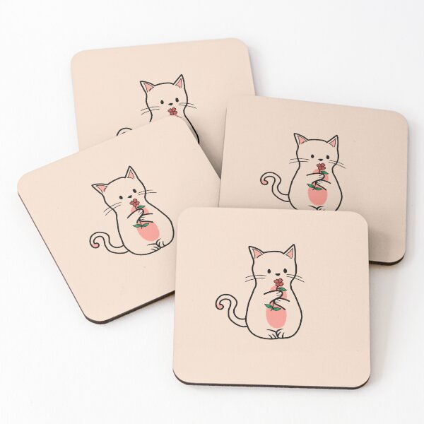 Item preview, Cute cat with red flower  designed and sold by Gowthamsahi.