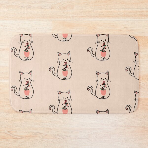 Item preview, Cute cat with red flower  designed and sold by Gowthamsahi.
