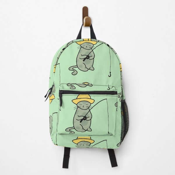 Item preview, Green cat fishing  designed and sold by Gowthamsahi.