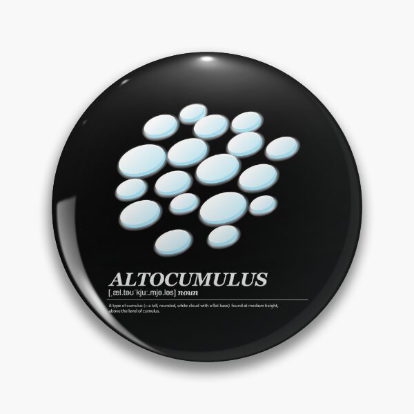 Item preview, Altocumulus cloud illustration with meaning white text designed and sold by Athicha44.