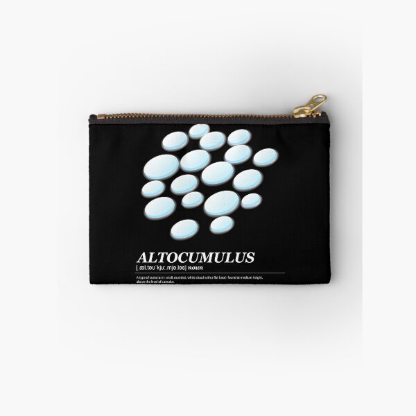 Item preview, Altocumulus cloud illustration with meaning white text designed and sold by Athicha44.