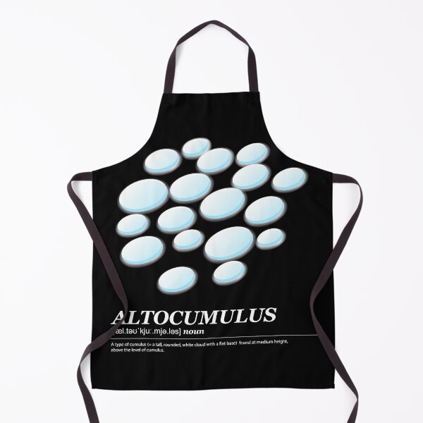 Item preview, Altocumulus cloud illustration with meaning white text designed and sold by Athicha44.
