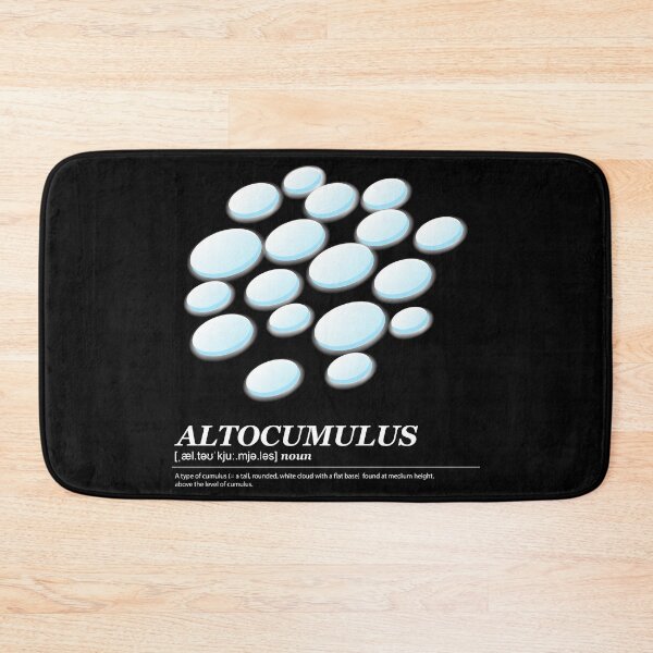 Item preview, Altocumulus cloud illustration with meaning white text designed and sold by Athicha44.