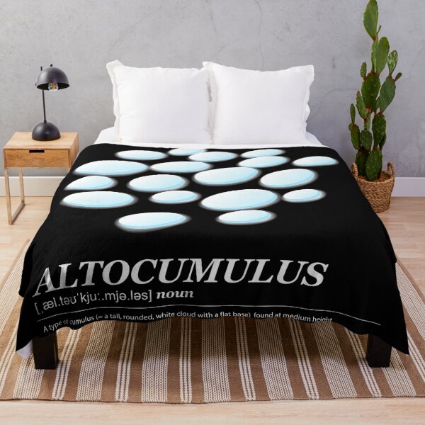 Item preview, Altocumulus cloud illustration with meaning white text designed and sold by Athicha44.