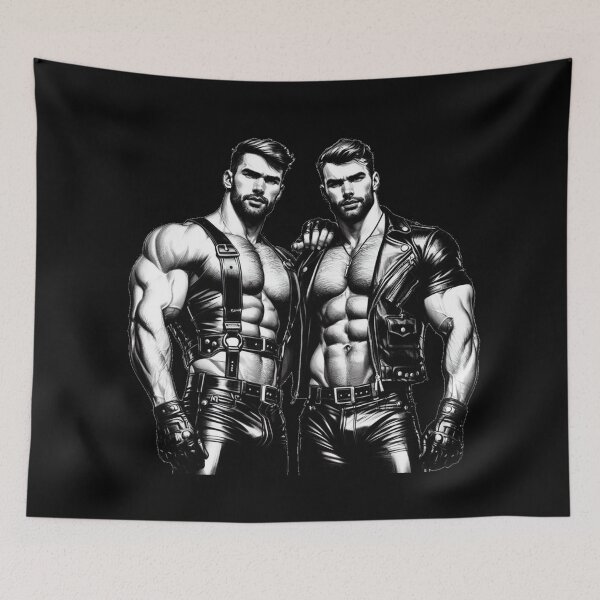 Artikelvorschau, Gay Leather Daddies Brotherhood Leder Pride Grafikdesign entworfen und verkauft von ItsAKinkThing.