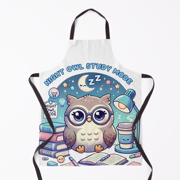 Item preview, Kawaii Owl - Night Owl Study Mode designed and sold by Guesso.