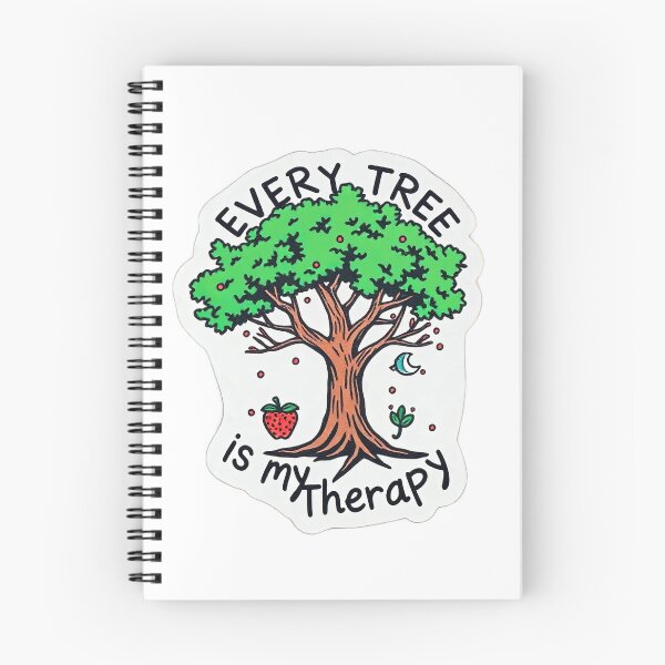 Item preview, Every Tree is My Therapy – Nature-Inspired Sticker Design designed and sold by Mido-artister.