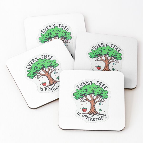 Item preview, Every Tree is My Therapy – Nature-Inspired Sticker Design designed and sold by Mido-artister.