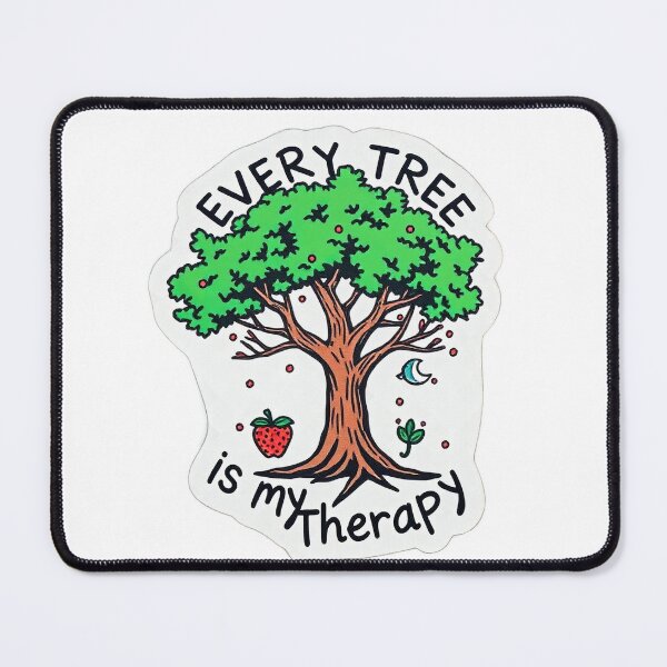 Item preview, Every Tree is My Therapy – Nature-Inspired Sticker Design designed and sold by Mido-artister.