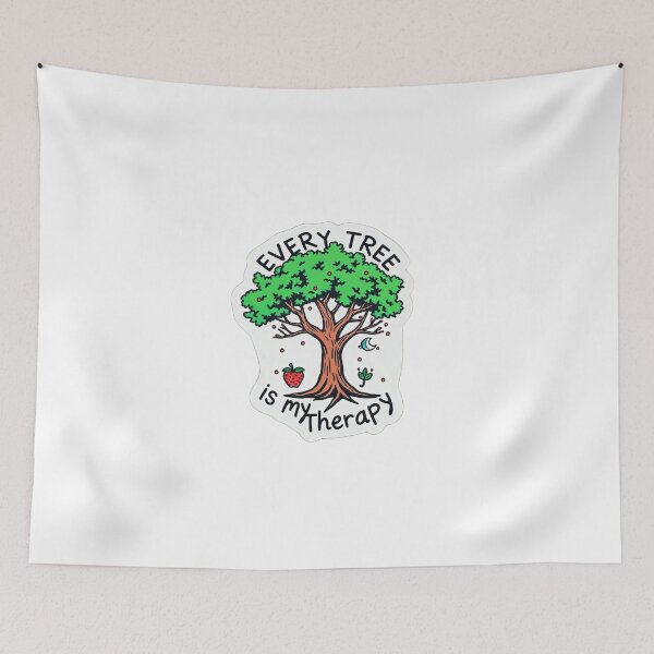 Item preview, Every Tree is My Therapy – Nature-Inspired Sticker Design designed and sold by Mido-artister.