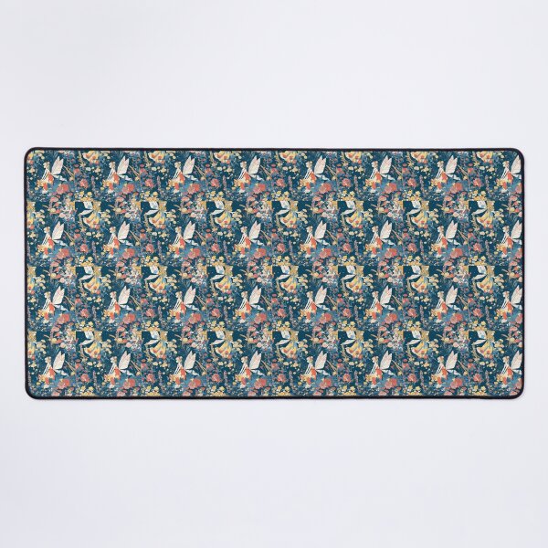 Item preview, Flower fairies in dark blue background designed and sold by AmoebaPress.