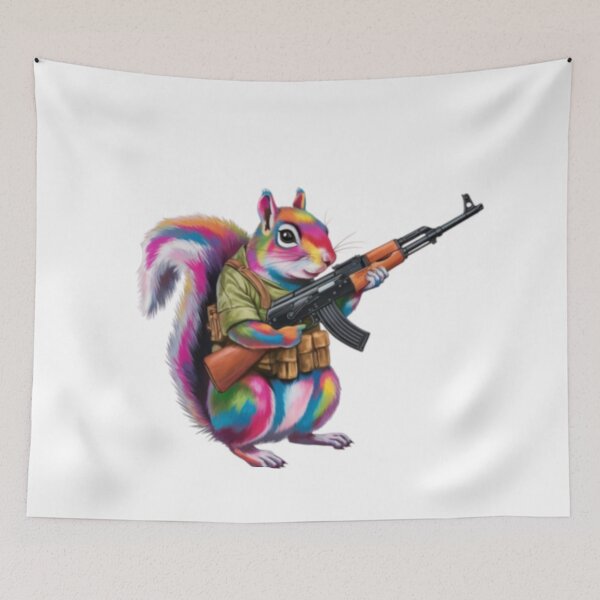 Item preview, ARMED SQUIRREL : Funny Cute Squirrel  designed and sold by Obinne.