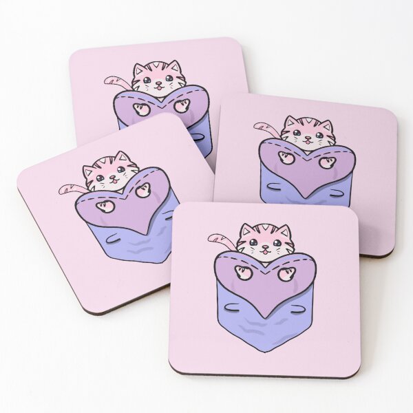 Item preview, Kawaii Kitty pocket  designed and sold by altairaleon.