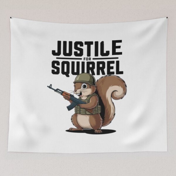 Item preview, JUSTICE FOR SQUIRREL: SQUIRREL WITH AK47 . designed and sold by Obinne.