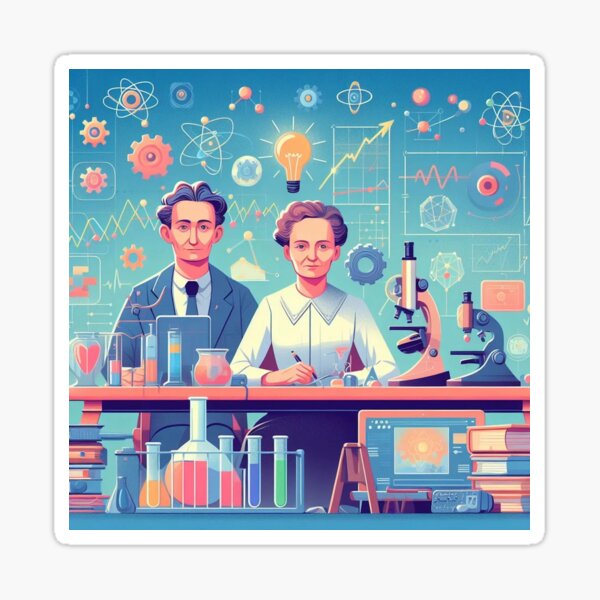 Marie Curie Sticker