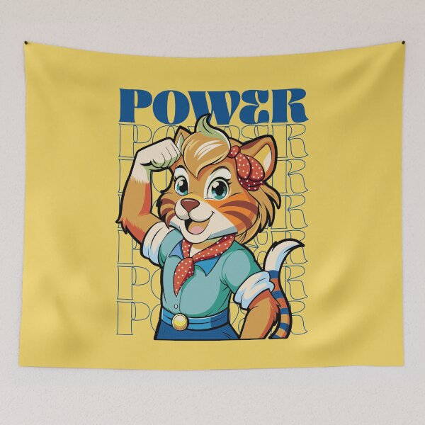 Item preview, Rosie the Riveter Woman Empowerment Power Feminist Tiger designed and sold by FemmePod.