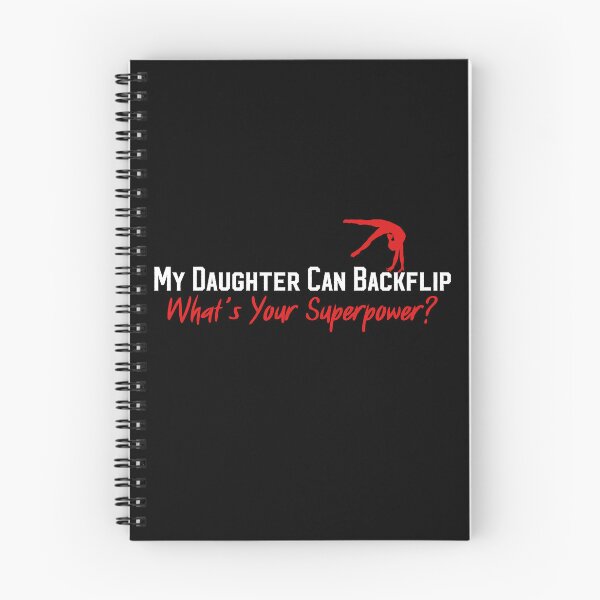 Item preview, My Daughter Can Backflip What’s Your Superpower? Funny gifts for gymnastics dad designed and sold by MikeKart.