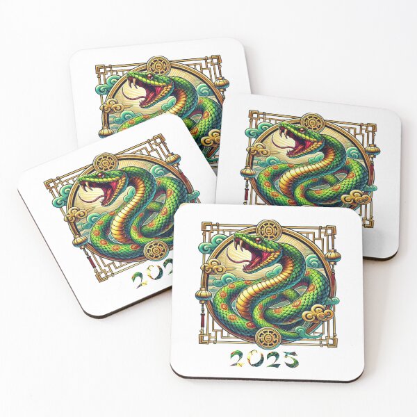 Item preview, Vibrant New Chinese Year 2025 Snake Design Gifts designed and sold by Maniutek.