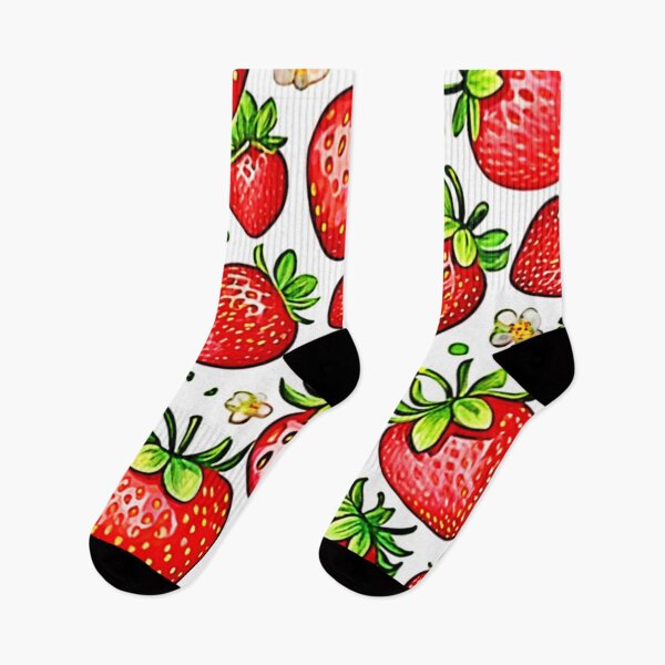 Item preview, Juicy Red Strawberries Pattern designed and sold by Health And Fitness Posts e-Store.