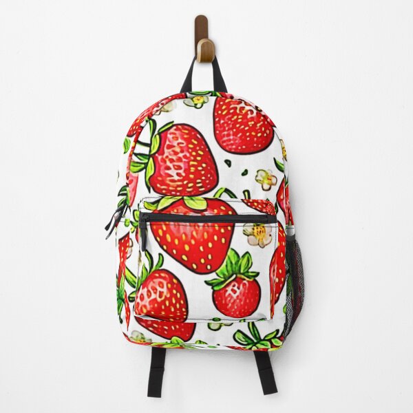 Item preview, Juicy Red Strawberries Pattern designed and sold by Health And Fitness Posts e-Store.