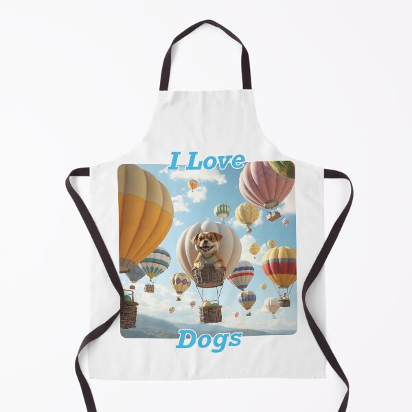Item preview, Dog flying on hot air balloon designed and sold by GiCapgraphics.
