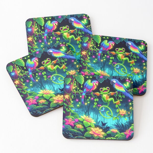 Item preview, Copy of Uv reactive Neon Fox Forest Adventure designed and sold by Taans-Creation.