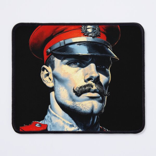 Item preview, 1940 Leather Daddy German Military Officer LGBTQ Gay Pride Graphic Design designed and sold by ItsAKinkThing.