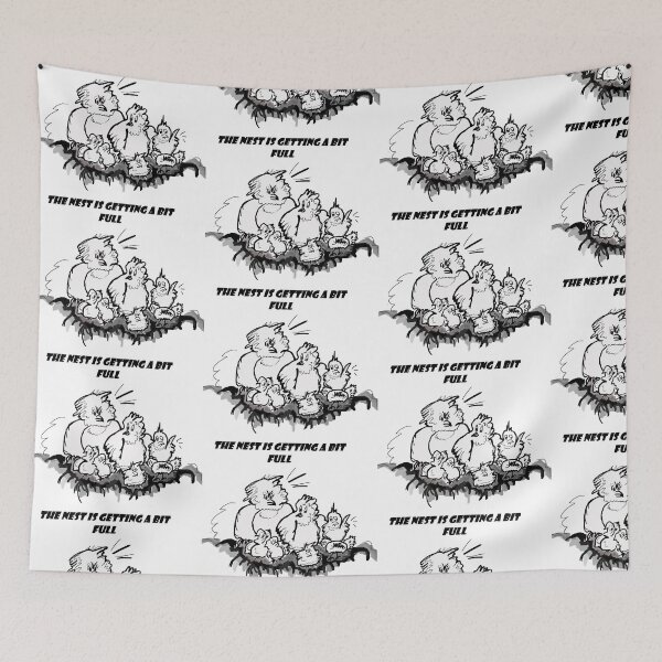 Item preview, The nest is getting a bit full designed and sold by catherine calder.