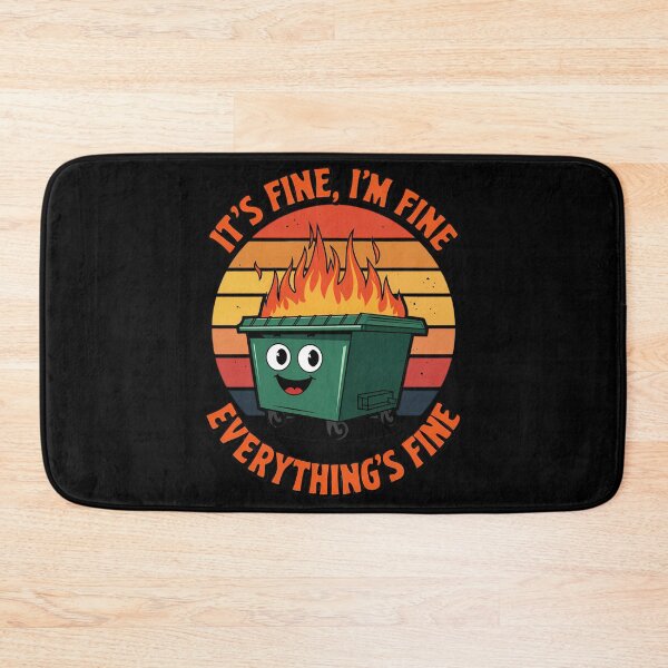 Item preview, Funny Dumpster Fire Cartoon designed and sold by FamousArtDesign.