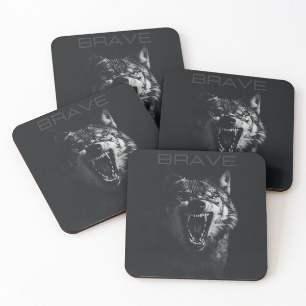 Item preview, Portrait of a Big Bad Wolf: Brave, Wild and Brave designed and sold by elecelorena.