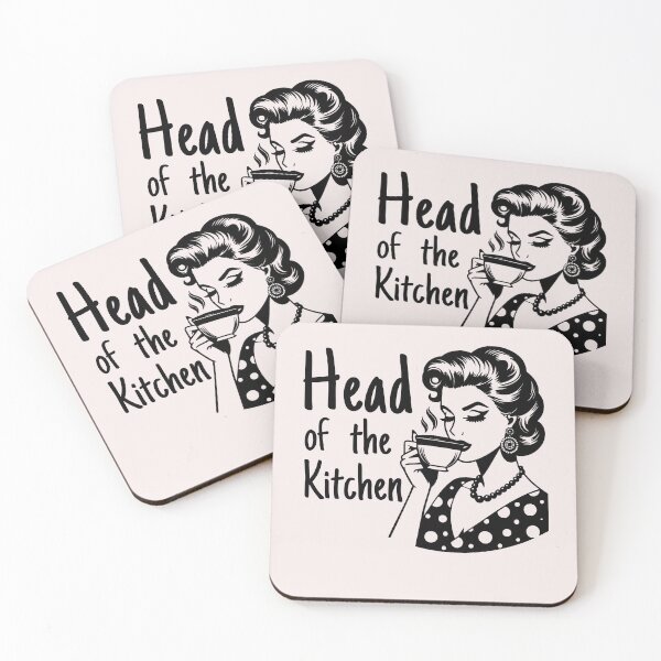 Item preview, Sarcastic Vintage Housewife Head of the Kitchen designed and sold by ManiaGrania.