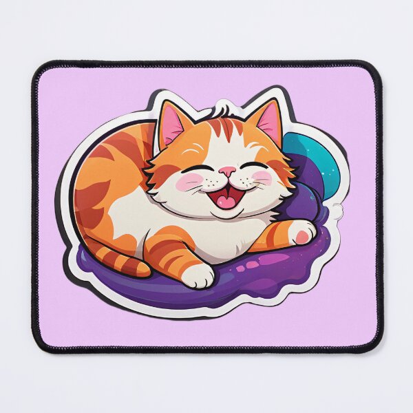 Item preview, kitten lying down smiling designed and sold by Laysa Kaline.