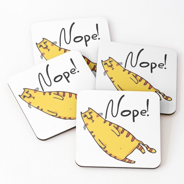 Item preview, Cat Nope designed and sold by clarkfraser.
