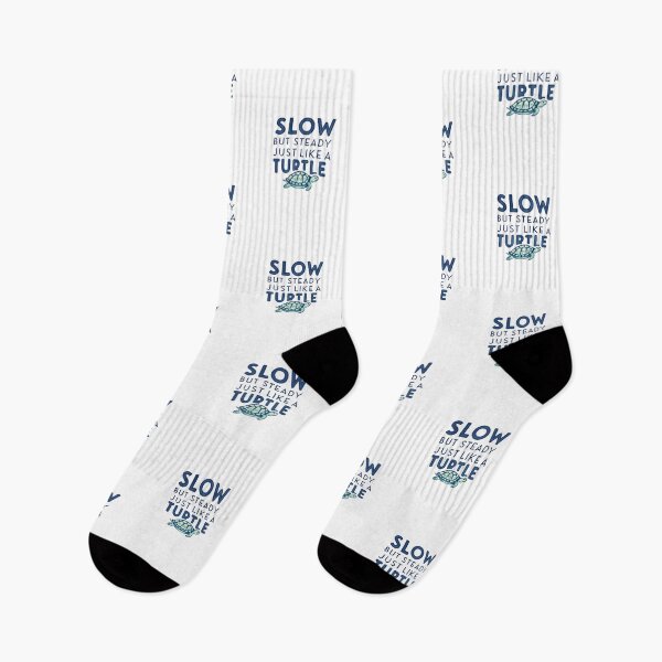Item preview, "Slow But Steady - Turtle Inspired Motivational Design designed and sold by Colorful-Garden.