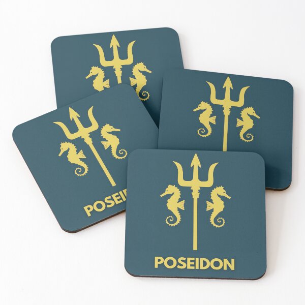 Item preview, Poseidon Trident Seahorse Minimalist designed and sold by YT-Greek2Me.