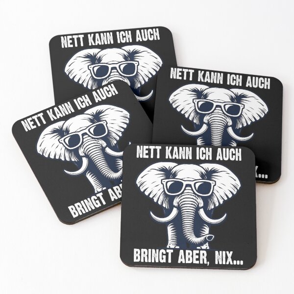 Item preview, Nett Kann Ich Auch Bringt Aber , Nix  - Cooles Elefant  - Lustiges Zitat  designed and sold by Smix Pixels.