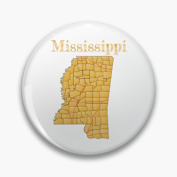 Item preview, Mississippi Counties & Interstates designed and sold by PhilbonianDezin.