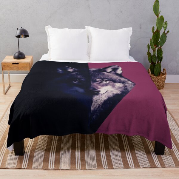 Item preview, A design of wolf with a striking division between darkness and light, designed and sold by HEMRO.